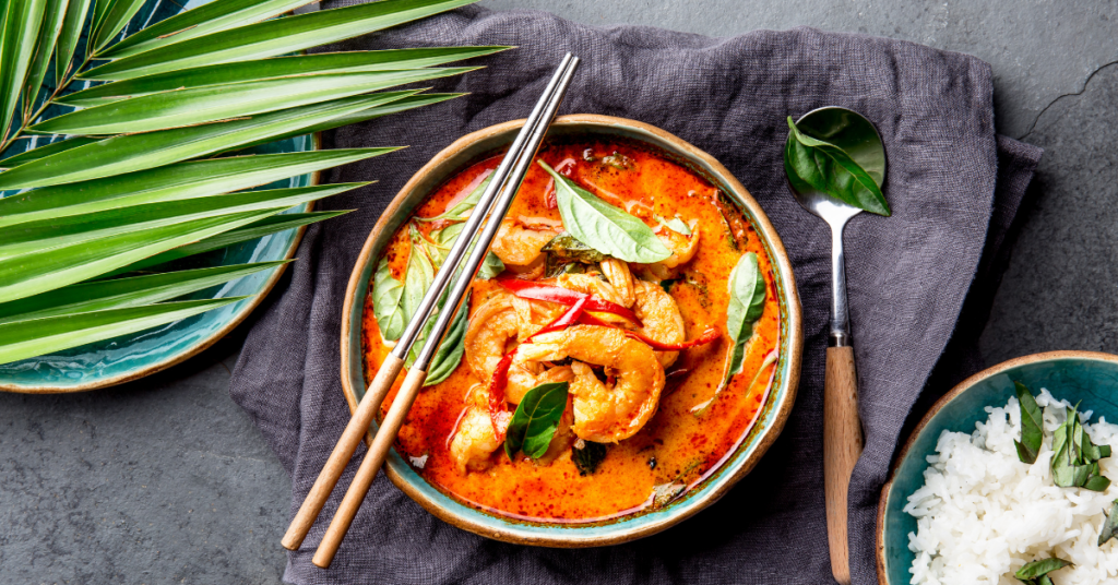 Salmon & Shrimp Red Curry