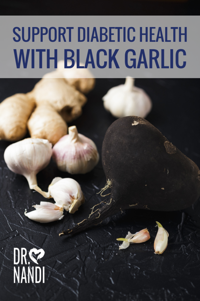 support diabetic health with black garlic
