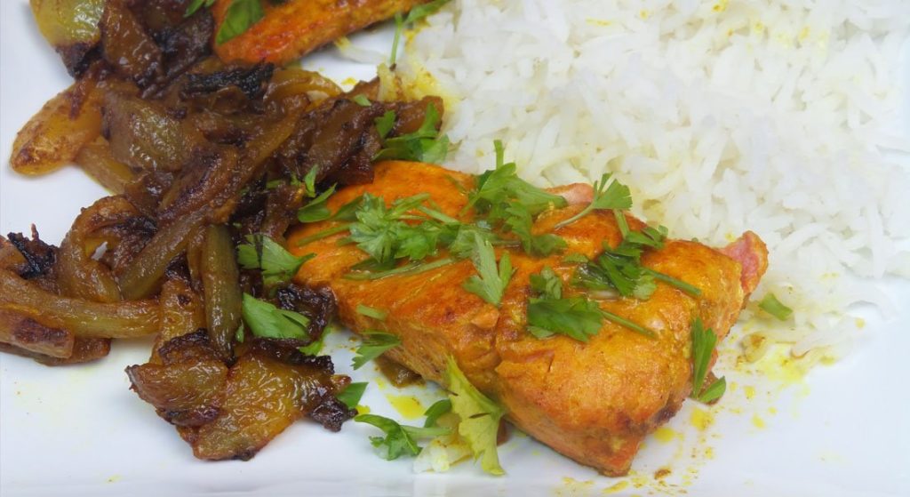 |Bengali_Salmon|Bengali Salmon with Tumeric|Bengali salmon with turmeric