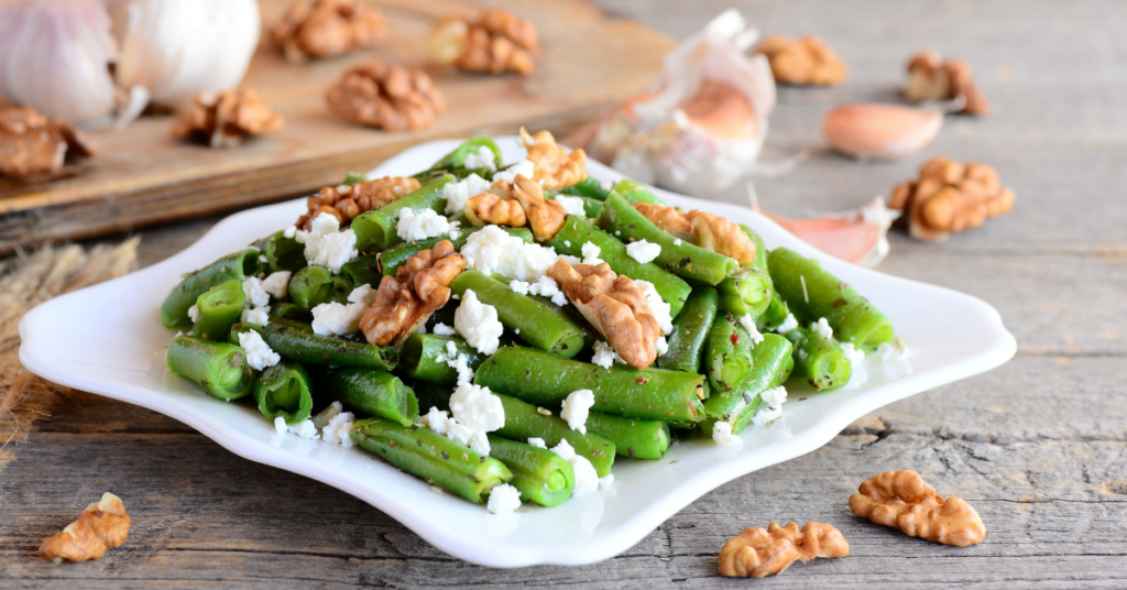 Green Bean Salad with Goat Cheese & Walnuts