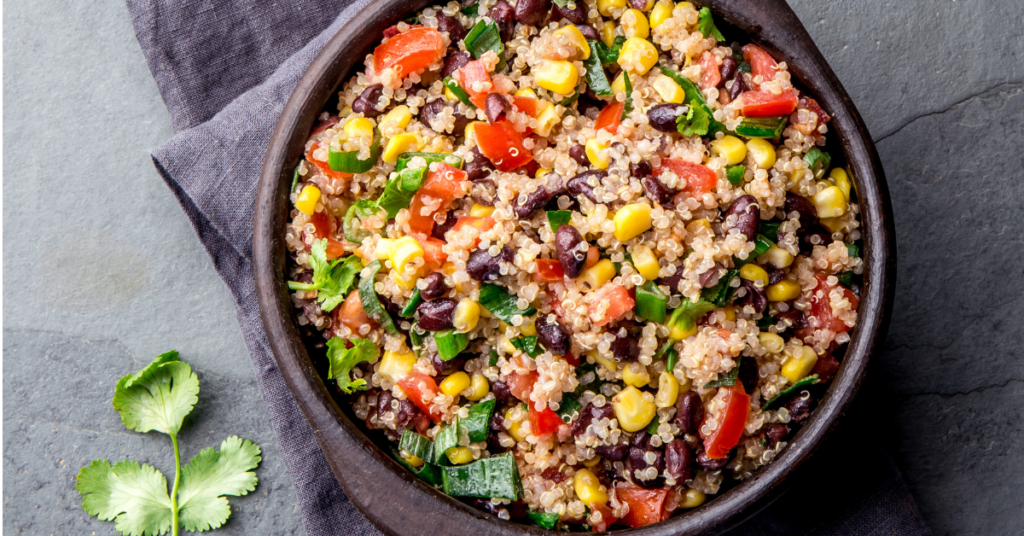 Three Bean Quinoa Salad