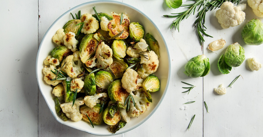 Roasted Cauliflower & Brussels Sprouts